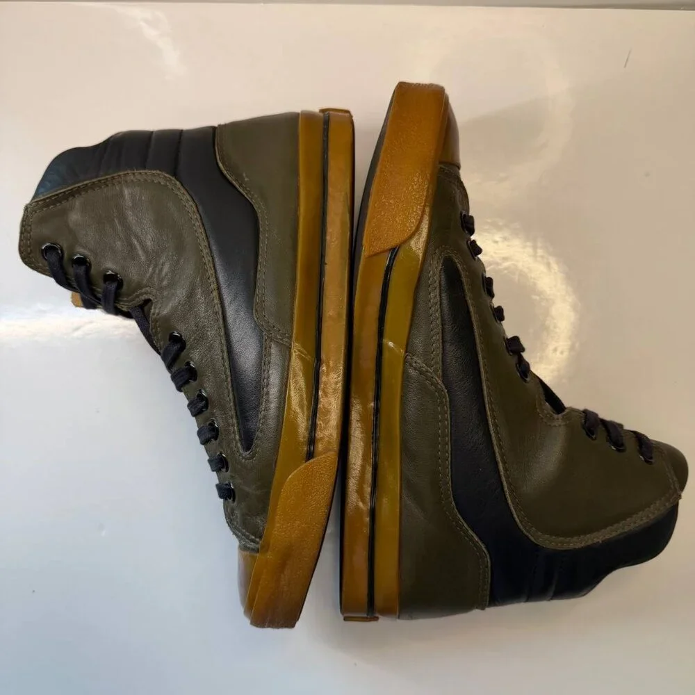 Dior Homme Leather High-Top Sneakers – EU 41 / US 8 - Picture 3 of 13